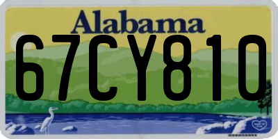 AL license plate 67CY810