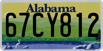 AL license plate 67CY812