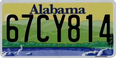 AL license plate 67CY814