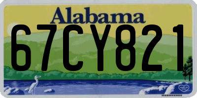 AL license plate 67CY821