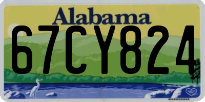 AL license plate 67CY824