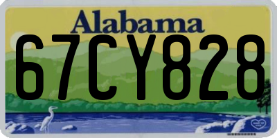 AL license plate 67CY828