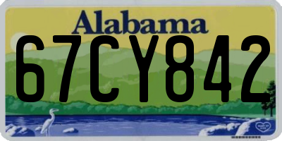 AL license plate 67CY842