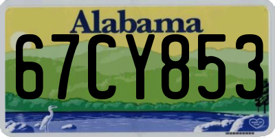AL license plate 67CY853