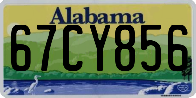 AL license plate 67CY856