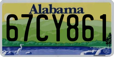 AL license plate 67CY861
