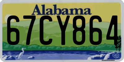 AL license plate 67CY864