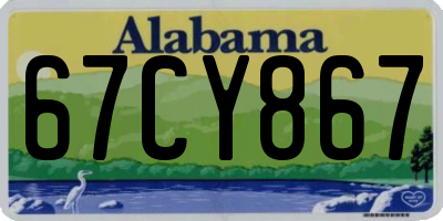 AL license plate 67CY867