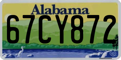 AL license plate 67CY872