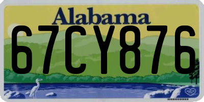 AL license plate 67CY876