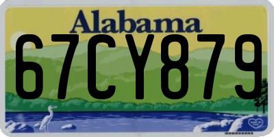 AL license plate 67CY879