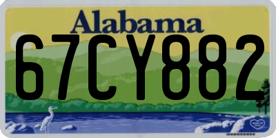AL license plate 67CY882
