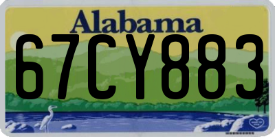 AL license plate 67CY883