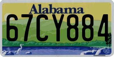 AL license plate 67CY884