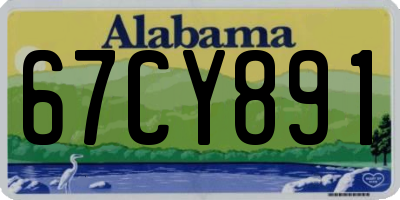AL license plate 67CY891