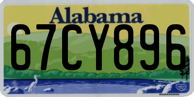 AL license plate 67CY896