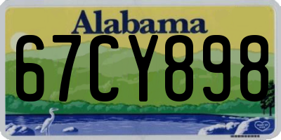 AL license plate 67CY898