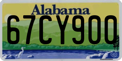 AL license plate 67CY900