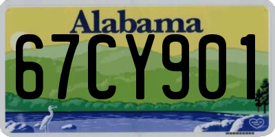 AL license plate 67CY901