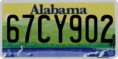 AL license plate 67CY902