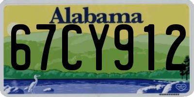 AL license plate 67CY912
