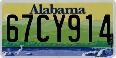 AL license plate 67CY914