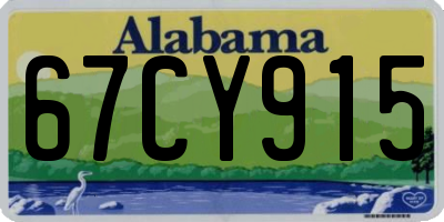 AL license plate 67CY915
