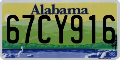 AL license plate 67CY916