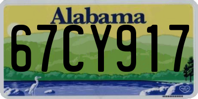 AL license plate 67CY917
