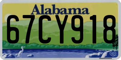 AL license plate 67CY918