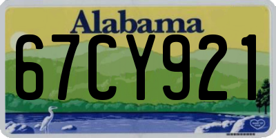 AL license plate 67CY921