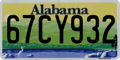 AL license plate 67CY932