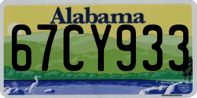 AL license plate 67CY933