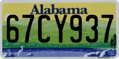 AL license plate 67CY937