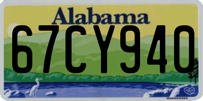 AL license plate 67CY940