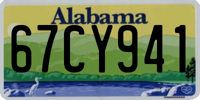 AL license plate 67CY941