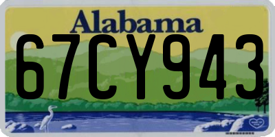 AL license plate 67CY943