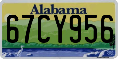 AL license plate 67CY956