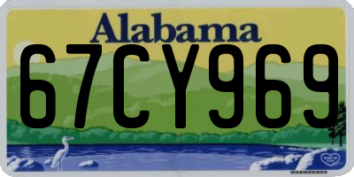 AL license plate 67CY969