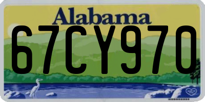 AL license plate 67CY970