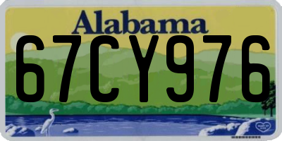 AL license plate 67CY976