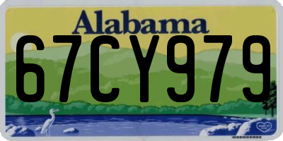 AL license plate 67CY979