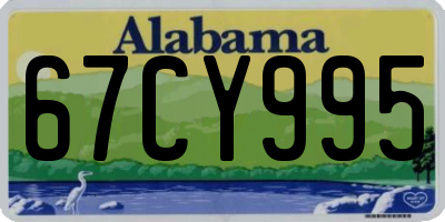 AL license plate 67CY995