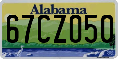 AL license plate 67CZ050