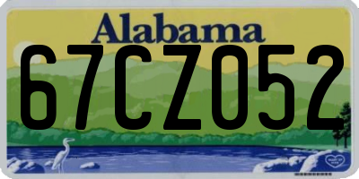 AL license plate 67CZ052