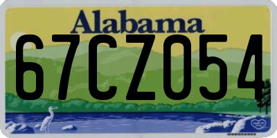 AL license plate 67CZ054
