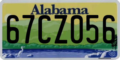 AL license plate 67CZ056