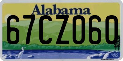 AL license plate 67CZ060