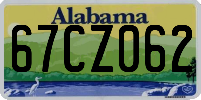 AL license plate 67CZ062