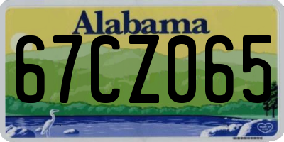 AL license plate 67CZ065